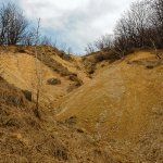 Una sabbionera sul percorso di ritorno